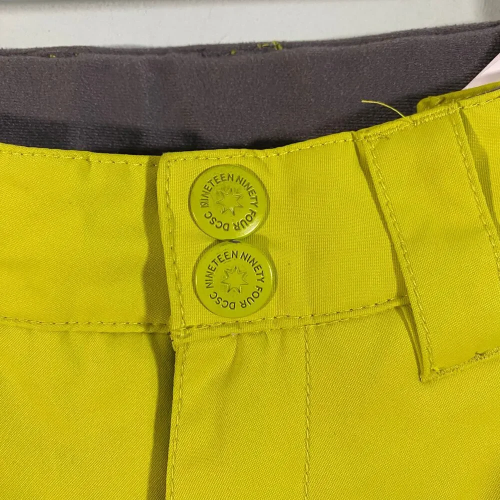 DC Shoes Co. Youth Neon Yellow 10K Waterproof Snow Pants Size S